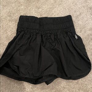 Black freepeople shorts with Ruched Waist